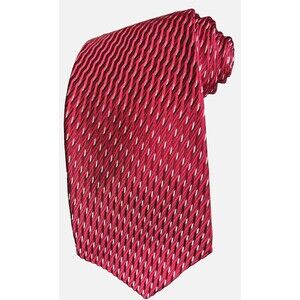 Murano 100% Silk Men's Neck Tie- Red 61" X 4"